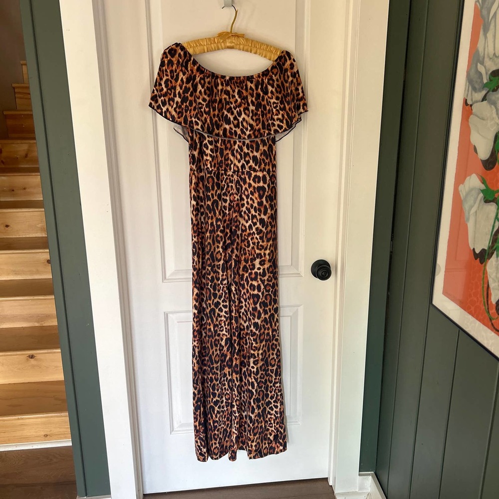 LLeopard Print Costume Jumpsuit Size Small